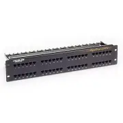 Black Box CAT6 Patch Panel - 2U, Unshielded, 48-Port, GigaTrue®