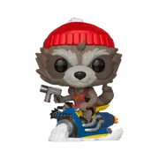 Guardians Of The Galaxy - Rocket Raccoon on Snowmobile Christmas Holiday Pop! Vinyl