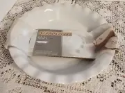 New Corningware Etch 9 1/2" Pie Plate - White Linen