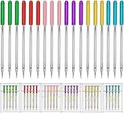 YICBOR Sewing Machine Needles, 90pcs Universal Regular Point Flat Shank Sewing Needles HAX1 130/705H for Singer, Brother, Janome, Pfaff and Other Brand Sewing Machine (90)