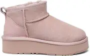 [EVERAU] Ultra Mini Platform | Double Faced Sheepskin Upper - Women - UGG Boots