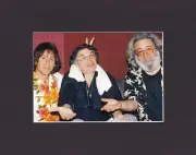 8X10" Matted Print Picture, Grateful Dead: 1988, Jerry Garcia, Bill Graham, Weir