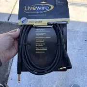 Livewire Elite Instrument Cable Angled/Straight 10 ft. Black Brand New