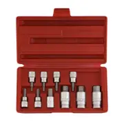 10pc 3/8" & 1/2" DR. HEX ALLEN SOCKET SET METRIC (3mm - 17mm)