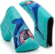 Shark Golf Putter Club Head Cover Headcover Blade Magnetic fits for Scotty Cameron Del Mar, Taylormade Mytp, Odyssey WH OG #1 Putters
