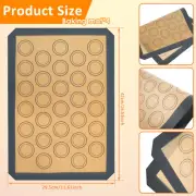 4Pcs Macaron Baking Mats Non Stick Silicone Macaroon Baking Sheet Reusable KosuB