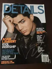 Adam Lambert Details Magazine November 2009 Issue Brand New