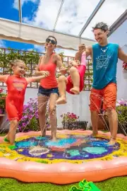 Splash Pad 76.8" Water Sprinkler Play Mat Kids & Dogs Wading Pool NEW