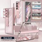 For Samsung Galaxy Z Fold 6/5/4/3 Magnetic Hinge/Screen Protect Stand Case w/Pen