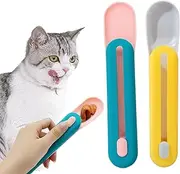 Cat Strip Squeeze Spoon Cat Food Spoon,2Pcs Pet Feeder Lickable Snack Scoop,Cat Treat Squeeze Spoon,Cat Claw Shaped Cat Strip Squeeze Spoon,Pet Feeder Cat Strip Squeeze Spoon Cat Food Dispenser Spoon