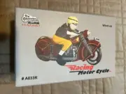 Vintage Wind Up CLOCKWORK TIN LITHOGRAPH MOTORCYCLE RIDER NEW