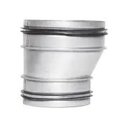 Sirius Offset Galvanised Steel Range Hood Duct Transition Piece