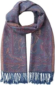 [Umjetnost] Womens Silky Pashmina Shawl Wrap Paisley Pattern Scarf with Fringes