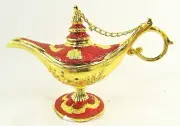 Aladdins Lamp red metal fable fantasy decor