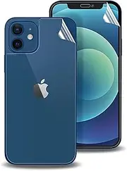 Tempered Glass/Soft Screen Protector for Apple iPhone 6 7 8 Plus X XS XR 11 12 13 Pro Max SE (12 PRO MAX, Soft Film Front+Back)