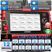 2025 LAUNCH X431 CRP129X V2.0 OBD2 Scanner ABS SRS Diagnostic Tool Code Reader