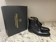Allen Edmonds Dalton Weatherproof Wingtip Boots Dainite 13B Black Made USA New