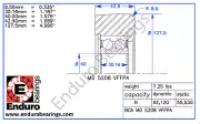 Mast Guide Forklift Bearing ENDURO MG 5208 VFFPA BCA Yale 520045371