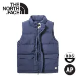 【THE NORTH FACE 男 600FP羽絨背心《海軍藍》】3VUA/保暖背心/羽絨衣/悠遊山水