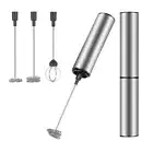 Milk Frother Handheld Coffee Frother Electric Whisk, USB Rechargeable Foam6576