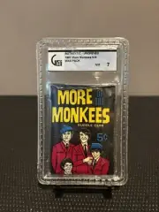 1967 Donruss More of the Monkees Unopened Wax Pack Sealed GAI 7 Near Mint