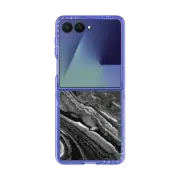 Galaxy Z Flip7 Impact Magnetic Case Monochrome marble lines