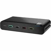 Belkin F1DN204KVM-UN-4 4 Port Dual Head Secure KVM 4K PS/2 USB HDMI DP TAA Black