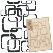 Reusable PLASTIC Wall STENCIL Template // 17.7"x25.6" or 25.6"x37.4" // RETRO