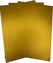 Syntego 20 Sheets Antique Royal Gold Pearlescent A4 Paper Decorative 120gsm Double Sided
