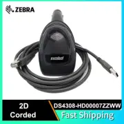 Zebra Symbol DS4308-HD00007ZZWW 2D USB Handheld Barcode Scanner Reader w/ Cable