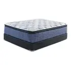 California King Size Mt Dana 16 Inch Plush Eurotop Hybrid Mattress with Gel