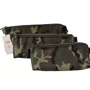 NWT Lug Schooner 3 Piece Set Triangle Organizers Camo Green Travel Makeup Bag