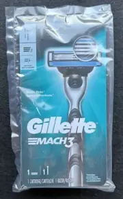 Gillette Mach3 Razor - 1 Razor + 1 Cartridge - Sealed