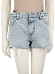 Blue Denim Mini Shorts