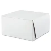 SCT 977 10" x 10" x 5.5" Paper One-Piece Non-Window Bakery Boxes (100/CT) New