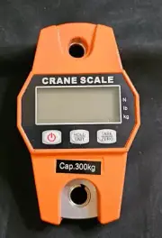 300KG Mini Crane Scale Heavy Duty Hanging Hook Scale Portable Digital Sold as is