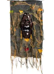 Scary Light Up Face Tree Cover Halloween Decoration