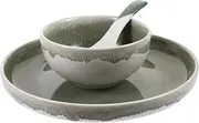 Alipis 1 Set of Ceramic Tableware Kit Decorative Bowl Dish Spoon Set Single Person Tableware Kit