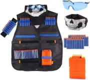 Kids Tactical Vest Kit for Nerf Guns N-Strike Elite Series with 40 Pcs Refill Da