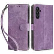 For Samsung Galaxy A24 4G (162.1 x 77.6 x 8.3mm) RFID Blocking Phone Cover Wallet Stand Leather Case