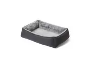 Snooza Snuggler Plush Dog Bed Non-Slip Base Chinchilla Medium