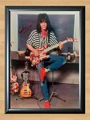 [KlovaPhotos] Eddie Van Halen Signed Autographed Photo Poster Memorabilia 1 mu924A4 A4 210x297mm