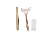 Tweezerman Rose Gold Slant Tweezer & Classic Lash Curler Gift Set 2pcs