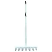 Garden Rake with Handle Metal 16 Teeth Garden Lawn Grass Leaf Cleaner PRO