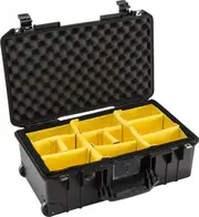 Open Box Pelican 1535 Air Case - Black with Yellow Dividers