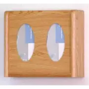 Pemberly Row 2 Pocket Glove and Tissue Box Holder in Light Oak