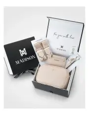 [Madison Accessories] Monica Giftbox 5 Piece in Beige