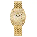 OGIVAL 愛其華 超薄錶款 星璨晶鑽男士腕錶 男女對錶 3872MK 金色