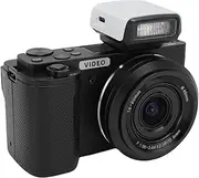 4K Digital Camera for Photography, 5K Mirrorless Vlogging Cameras 15X Hybrid Zoom 3.2 Inch Flip Screen White Balance Professional (Black)