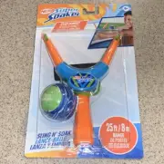 Nerf Super Soaker Sling 'n Soak Splash Ball & Sling Shot Water Play Toy New